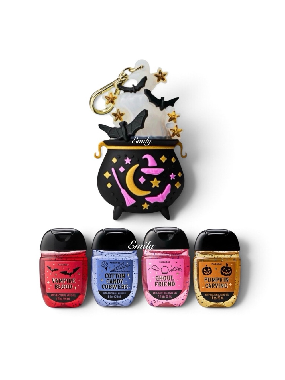 Bath & Body Works Light-Up Cauldron Halloween PocketBac Holder Set